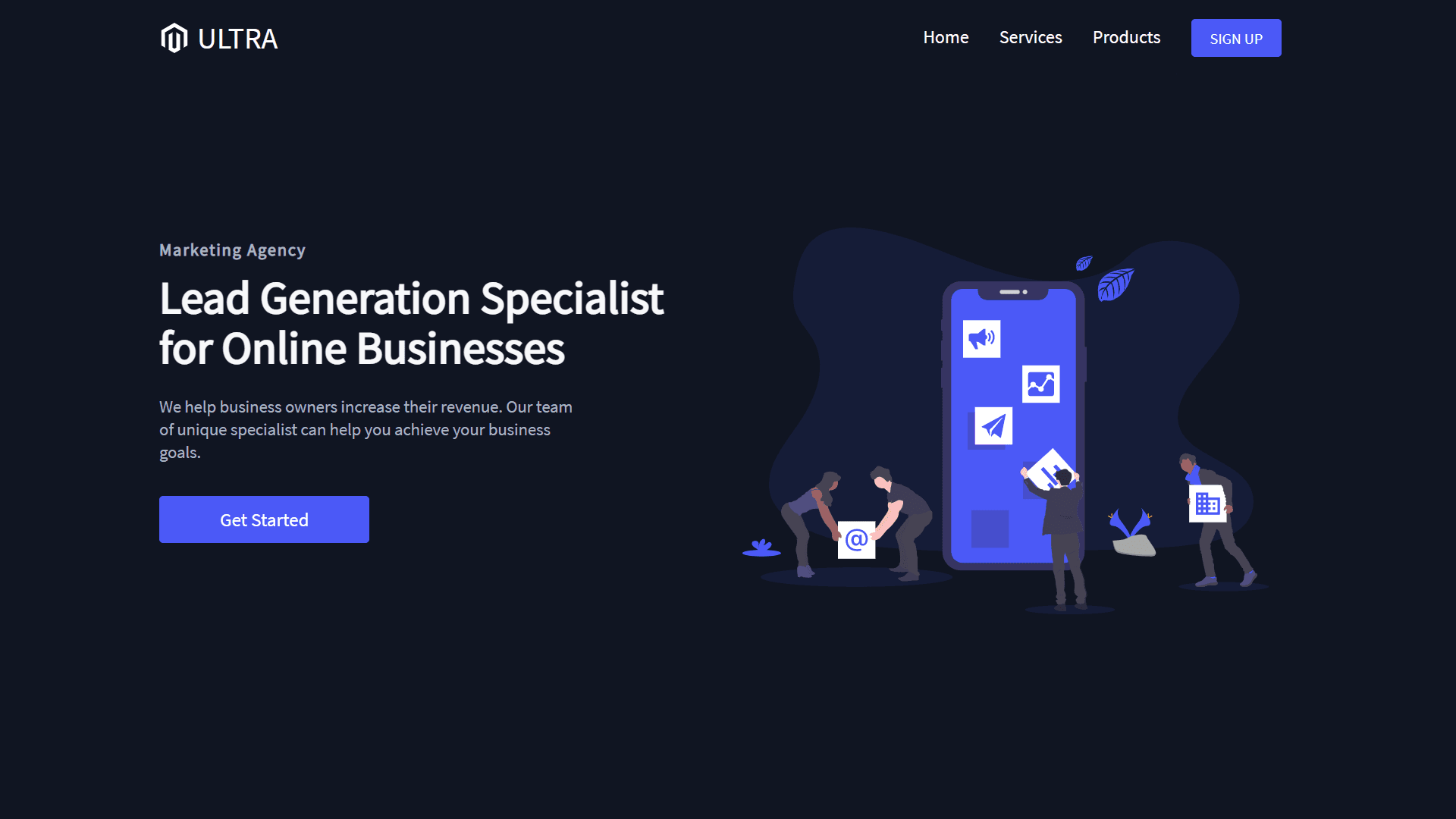 Ultra: Product Landing Page Template